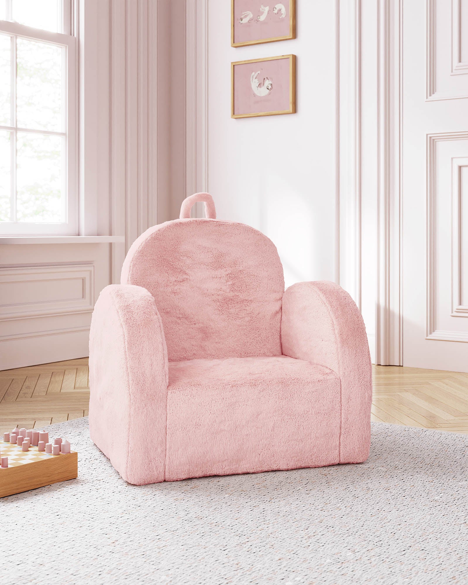 The Hop Mini Chair in Faux Fur