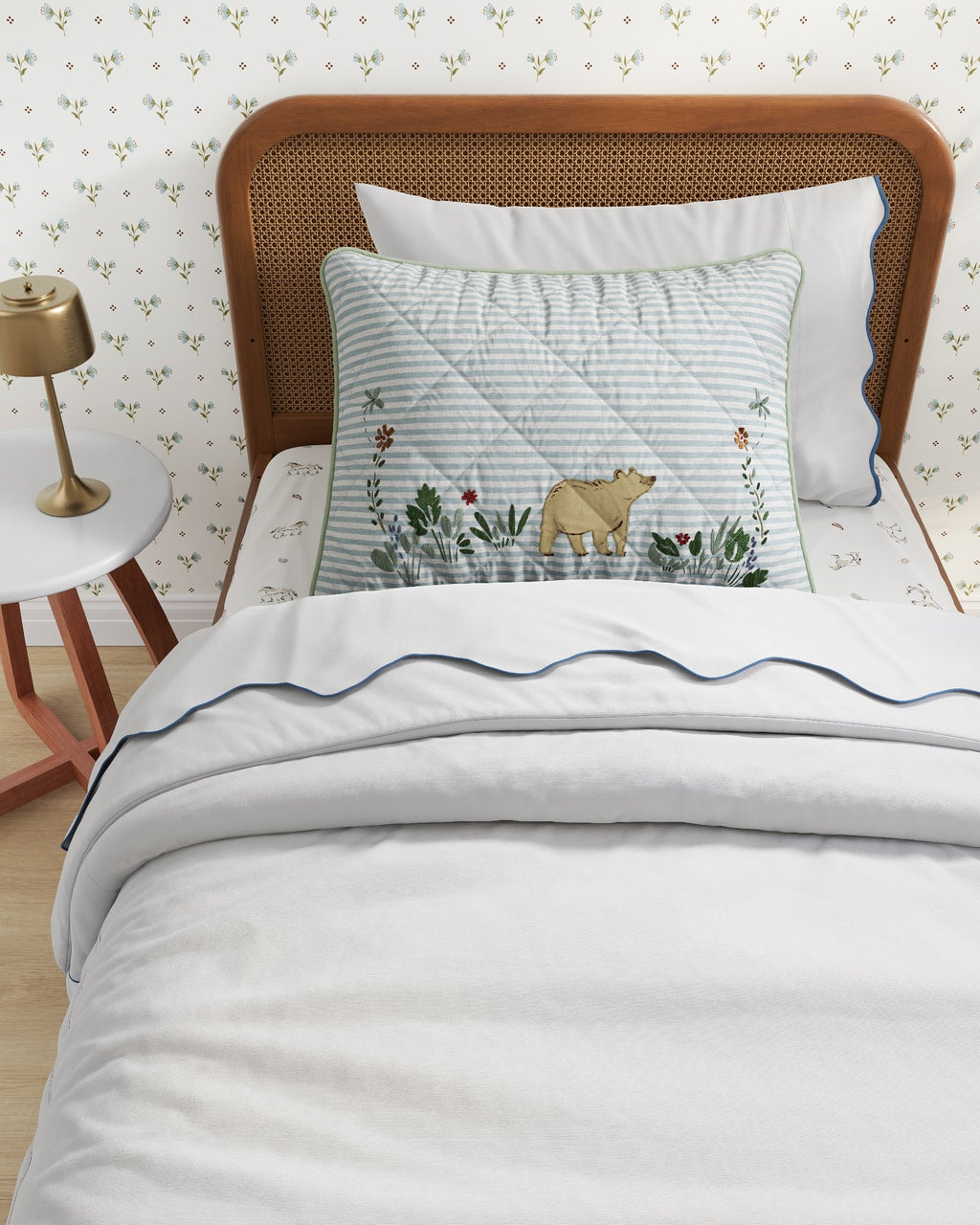 Bear Cub Personalized Twin Sham