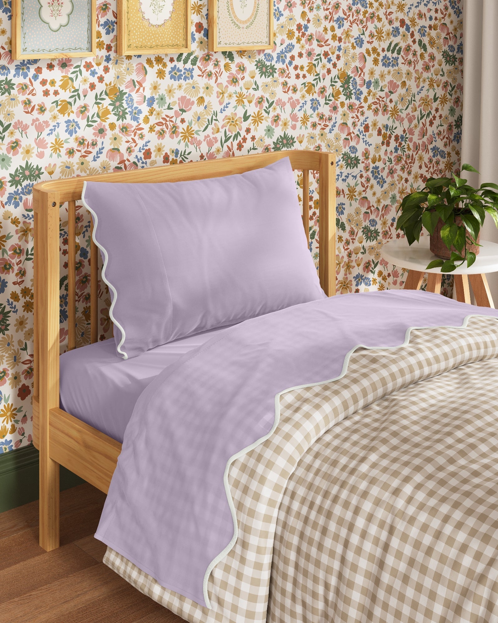 Scallop Edge Twin Sheet Set
