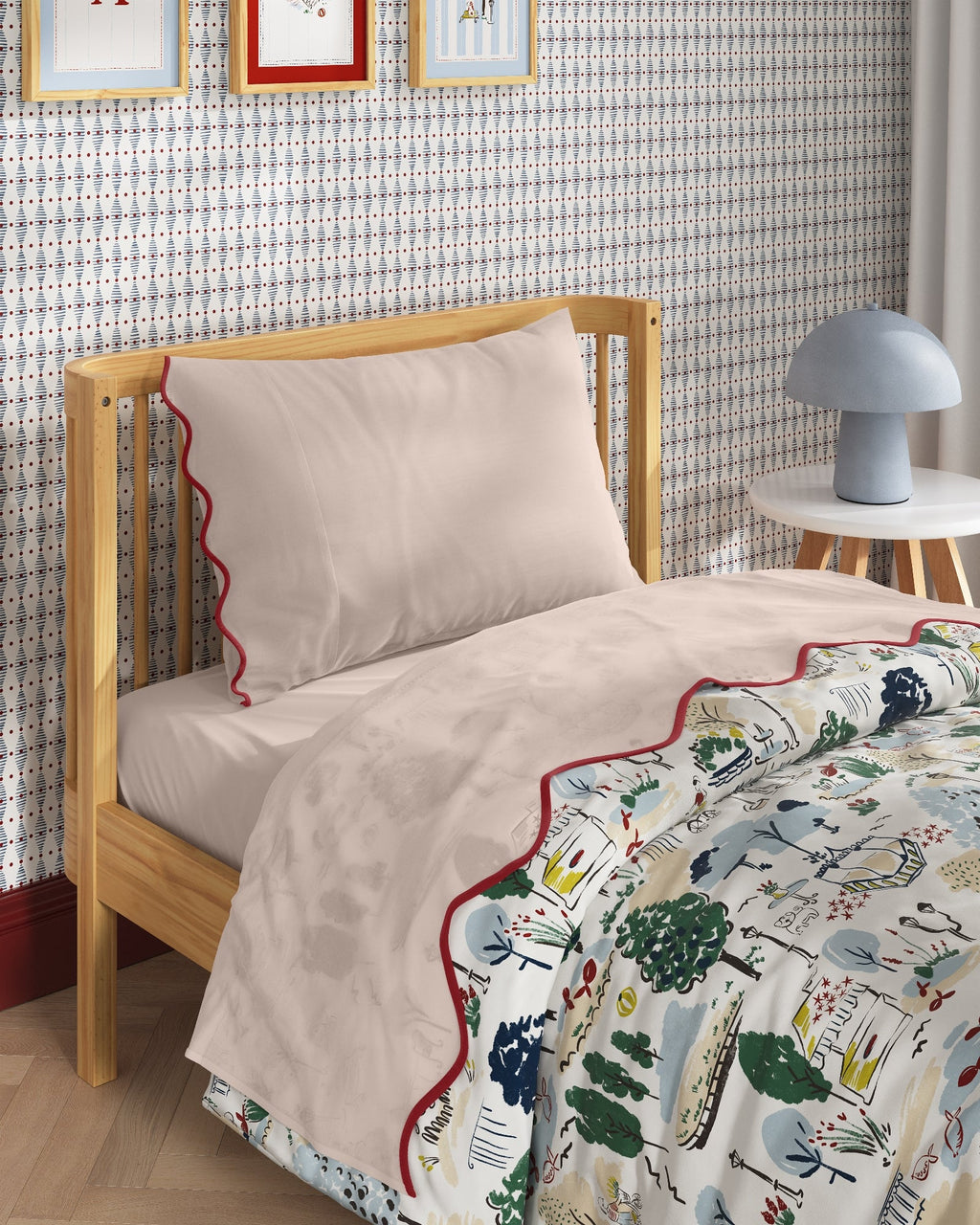 Scallop Edge Twin Sheet Set