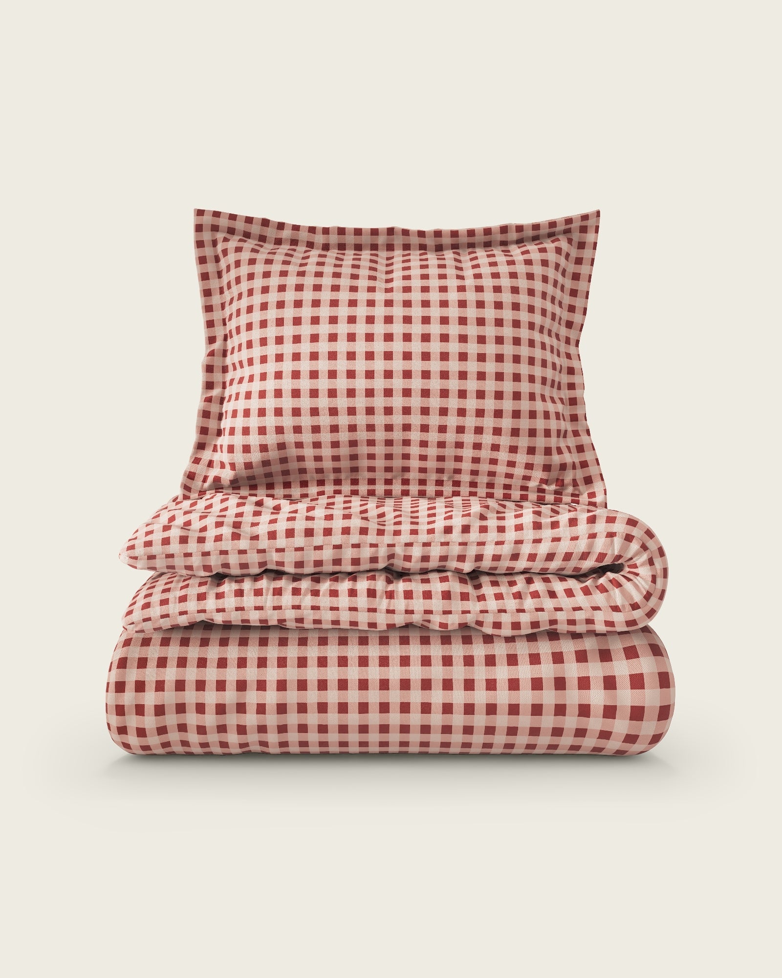 Gingham Twin Duvet Cover Set