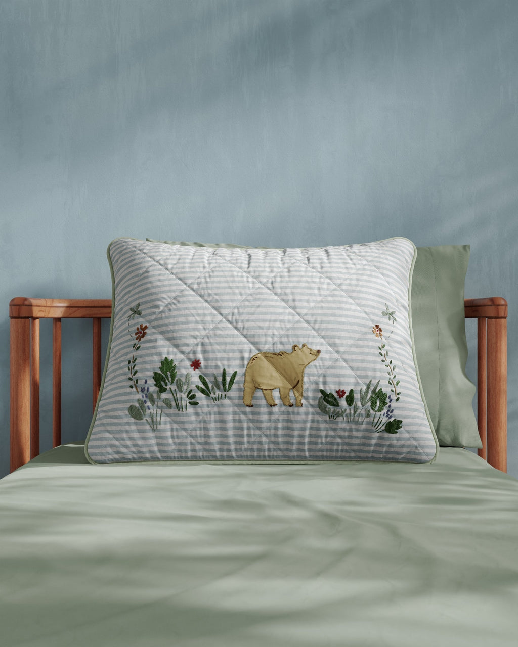 Bear Cub Personalized Twin Sham