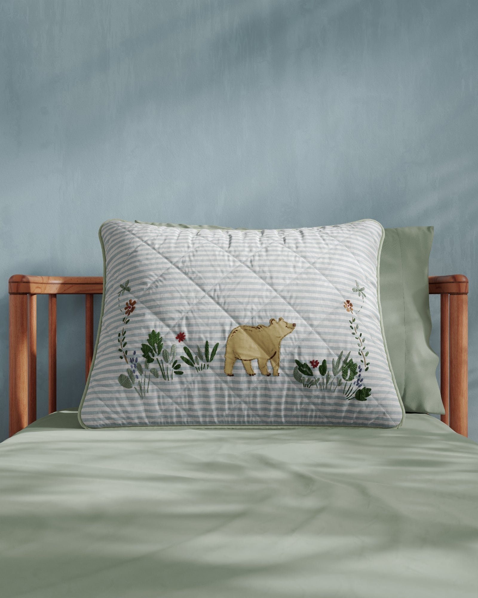 Bear Cub Personalized Twin Sham