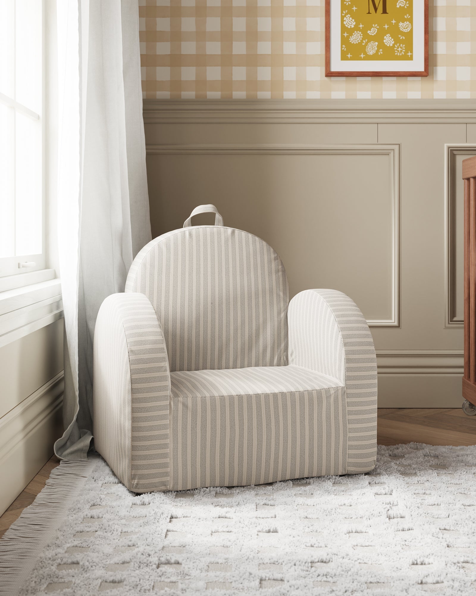 The Hop Mini Chair in Yarn-Dyed Fabric