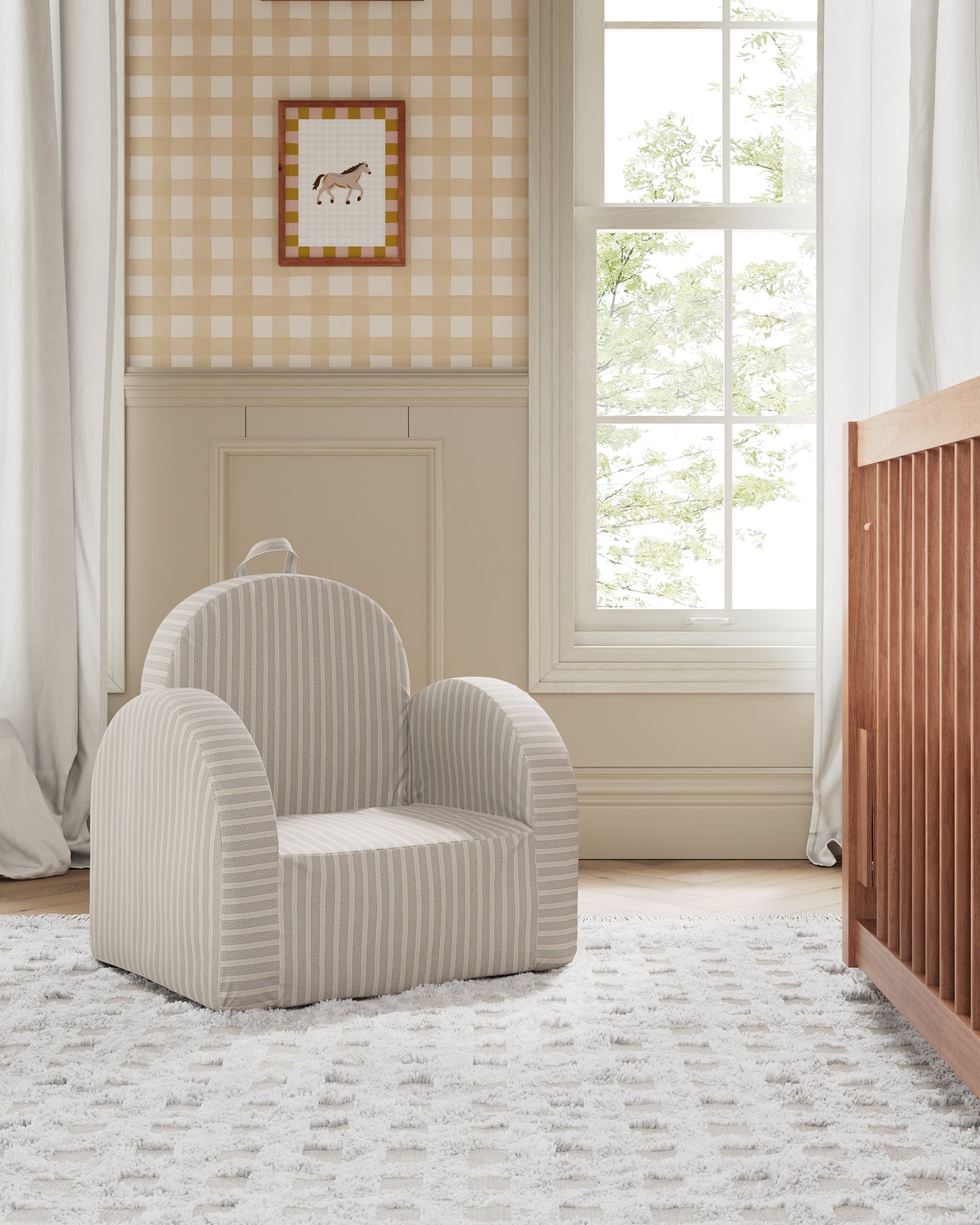 The Hop Mini Chair in Yarn-Dyed Fabric