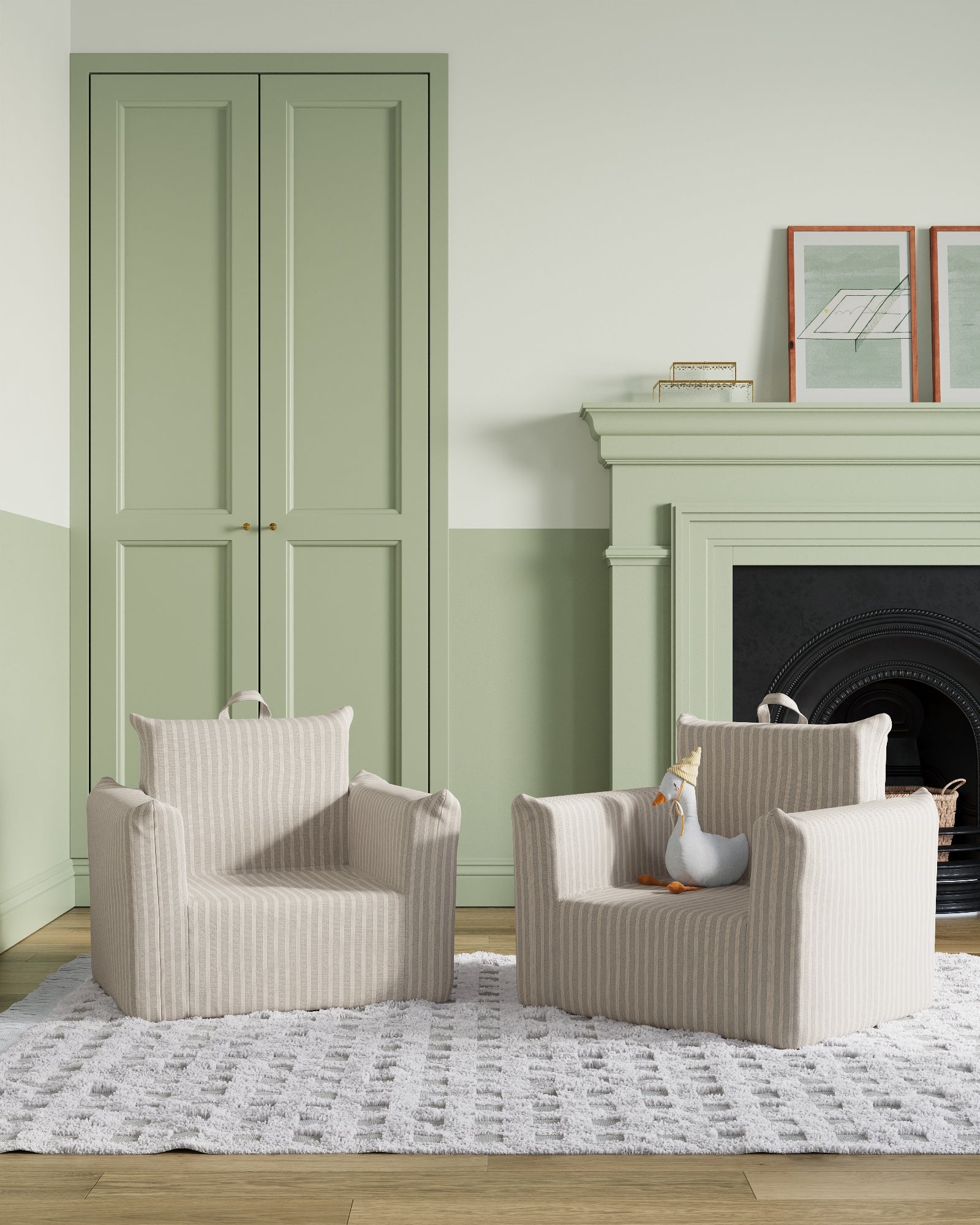 The Hug Mini Chair in Yarn-Dyed Fabric
