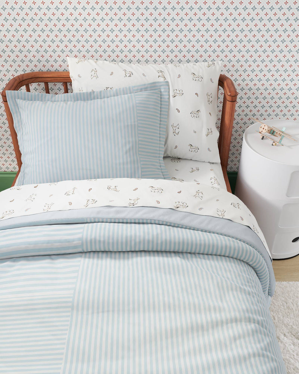 Patchwork Twin Duvet Cover Set