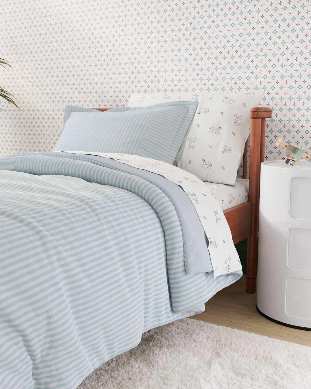 Patchwork Twin Duvet Cover Set